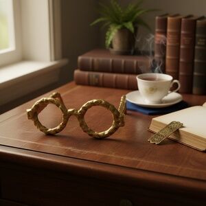 Sagebrook Home Decorative Abstract Glasses Sculpture for Home Decor Desk Office